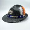 Sombrero de fieltro gris Oktoberfest pluma de faisán cuerda tricolor alemana sombrero de vacaciones sombrero comercio exterior Amazon transfronterizo