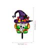 TYU200-2.14 millones Calabaza fantasma de Halloween bruja gato enchufe de jardín para suelo enchufe de decoración festiva para jardín cementerio