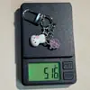 Cordão CCD de trevo de quatro folhas feito à mão corrente de telefone de coelho com contas DIY girly ins corrente de pingente simples com sino