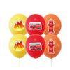 Suministros para Fiesta Temática de Fuego Decoración de Cumpleaños Camión de Bomberos Diseño de Fiesta Infantil Plato de Papel Desechable Vaso de Papel Pancarta