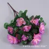 Simulação Pequeno Rododendro cabo pequeno guidão pequeno flor vermelha de simulação decoração de engenharia doméstica flor de seda flor artificial fabricante atacado