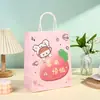 Em estoque Saco de Papel Kraft com Impressão Colorida Bolsa de Mão Vários Tamanhos Papel Kraft Espessado Saco para Presente Conjunto de Sacos de Embalagem Saco para Presente