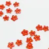 Flor de Ameixa Acrílica 7mm Fundo Banhado em Acrílico Gesso Fundo Plano Diamante DIY Joias Acessórios de Cabelo