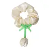 Nuevo scrunchie floral transfronterizo, estilo princesa coreana, elegante liga para el pelo de tulipán, cuerda para el pelo versátil y de ambiente casual
