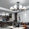 Lámpara de araña para sala de estar 2025 Lámparas escandinavas nuevas Moderna Simple Atmosférica Nueva Chinoiserie Tienda Comercial Restaurante Luz principal