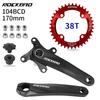 Pedivela Integrada Vazada Rockbao para Bicicleta de Montanha 32/34/36/38d Dente Positivo e Negativo Modificado Disco Único 9/10/11 Velocidades