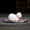 Enfeites de gatinho fofo criativo Decorações de mesa de escritório em casa Mesa de café Chá Decoração para animais de estimação Bom jogo de chá de gato fofo