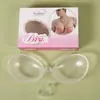 En stock pastillas de silicona transparentes para pezones gathered natación no se caen pastillas invisibles para pezones para mujeres uso en vestido de novia a prueba de bultos impermeables para traje de baño pastillas para pezones