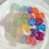 Cuentas de letras de colores que cambian de color, versión Q, con agujeros grandes y agujeros horizontales para pulseras de cuentas hechas a mano DIY, colgantes, llaveros y materiales para accesorios