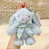 Llavero Colgante de Peluche Original Genuino de 15 cm Conejo Wendy Lazo de Mariposa Estilo Europeo Muñeca Compañera Sanadora Venta al por Mayor