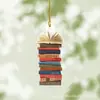 Livro Criativo em Forma de Árvore de Natal Acrílico Pingente de Carro Decoração de Natal Decoração de Casa para Feriados Presente