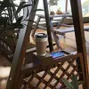 Silla columpio para exteriores para uso doméstico, silla colgante para balcón interior, columpio de madera maciza para patio exterior para dos o tres personas