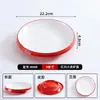 Platos redondos de melamina, recipientes de plástico para servir para uso comercial en restaurantes y hoteles, platos blancos para buffet, platos redondos, platos de hueso