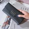 Cartera larga para mujer, directa de fábrica, de gran capacidad, multifunción, con cremallera y múltiples tarjetas.