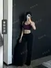 Calça Esportiva Fitness Yoga Pilates Drapê Super Confortável com Zíper para Meninas Latte Pura para Mulheres com Cintura Pequena