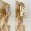 Presilha Semicírculo Colorida Acessório de Cabeça Avançado Presilha de Cabelo Meio Preso Cabelo Clip de Tubarão Vazado Disco de Cabeça Presilha de Cabelo Presilha de Cabelo Presilha de Cabelo