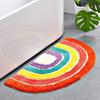 Alfombra antideslizante absorbente para baño, de jacquard, para sala de estar, puerta, dormitorio, hogar, sencilla