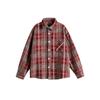Otoño Nuevo Ropa de Pareja Japonesa Marca de Moda Urbana Camisa Holgada de Manga Larga a Cuadros Camisa de Moda Estilo BF para Hombre y Mujer