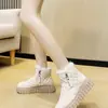 Botas de Nieve para Mujer 2026 Invierno Nuevo Estilo de Moda Acolchadas con Felpa Gruesa Zapatos Panera Plataforma de Moda Suela Botas Cortas Cálidas Zapatos de Algodón