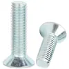Tornillos de Alta Resistencia Phillips de Cabeza Avellanada Zinc Azul y Blanco Grado 8.8, Mayoreo M3M4M5M6M8
