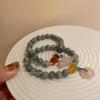 Nova Pulseira de Jade com Fivela da Paz em Estilo Chinês para Mulheres, Pulseira de Verão de Design Nicho Ins de Alto Nível, Novas Joias 2024