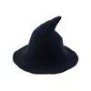 Suministro Transfronterizo del Popular Sombrero de Bruja de Ala Ancha de Amazon, Sombrero de Mago de Lana Gruesa Personalizado para Exteriores, Venta al por Mayor desde el Fabricante