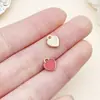 Pingente Gota de Óleo Tamanho Pequeno 8*7mm 10 Cores Coração Pêssego Coração Liga Pingente Pulseira Colar DIY Acessórios de Joias Fabricante Estoque Pronto