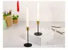 Castical Preto Suporte para Vela Castical Simples Dourado Casa Jantar Romântico à Luz de Velas Castical de Casamento Enfeites