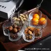 Alto Valor Estético, Vidro Coração de Luxo Leve para Sobremesa, Pote de Doces Estilo Ins para Sala de Estar, Caixa de Joias, Caixa de Armazenamento para Frutas Secas