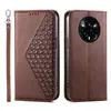 Adecuado para funda tipo cartera con relieve de diamante para OPPORENO15F, funda protectora anticaídas para OPPOA6 con ranuras para múltiples tarjetas y soporte
