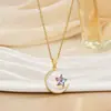 Espejo Cruzado Europeo y Americano Moda de Venta Caliente Temperamento Lujo Ligero Acero de Titanio de Gama Alta Nuevo Collar de Acero de Titanio para Mujer Fabricante Mayorista Estilo Caliente
