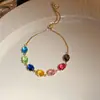 Pulsera Ovalada de Zirconia Retro Europea y Americana, Pulsera Personalizada Estilo Palacio, Lujo Ligero, Sensación de Alta Gama, Joyería de Diseño de Nicho