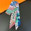 Bufanda Pequeña de Seda Biselada Nuevo Estilo Otoño, Bufanda Pequeña Versátil, Bufanda de Seda Francesa, Cinta Decorativa para Bolso, Cinta de Recuerdo