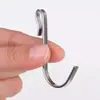 Gancho tipo s desmontable para el hogar cocina balcón mesita de noche puerta de armario parte trasera estante de tarjetas accesorios estante de almacenamiento tubo cuadrado de tarjeta