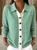 Cardigan suéter de estilo europeu e americano para mulheres, outono e inverno, estilo europeu e americano, corte solto e relaxado, top de agasalho macio e confortável