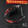 Juego Periférico Juguete de Metal Dragón Dorado de Cinco Garras Dientes Venenosos Luna Oscura Doble Punta Garra de Aleación Modelo Arma Giratorio