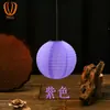 Faroles de Exterior de Color Sólido en Stock, Impermeables y a Prueba de Lluvia, Faroles Redondos de Tela de Seda Coloridos, Faroles Plegables de Tela para Áreas Escénicas