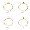 Pulsera elegante geométrica de lujo de nicho con bolas de acero de varias formas disponibles acero inoxidable 18 oro joyería E053