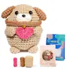 Paquete de Materiales de Crochet Más Vendido de Amazon Serie de Animales Hilo Worsted Crochet Regalo Navideño Juguete Video en Inglés