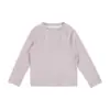 Ropa para niños Nuomi Wanzi para niñas, camiseta básica de corte tridimensional, top de camiseta de manga larga transpirable y amigable con la piel para otoño, para usar en capas