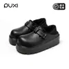 Pantuflas de Algodón Impermeables Puxi Qingfeng con Suelas Gruesas, Adecuadas para Uso en Exteriores en Invierno, con Forro Polar Añadido para Calidez, Zapatos de Algodón para el Hogar para Mujer, Estilo Slip-On
