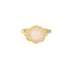 Anel Feminino de Prata Esterlina S925 com Lótus de Jade Branco Natural Hetian Joia Vintage com Estilo Étnico
