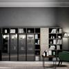 Foshan móveis totalmente em alumínio Casa inteira para desenvolver closet simples porta de vidro para armário de guarda-roupa de liga de alumínio superior processamento