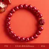 Tienda de Fábrica Auténtico Pulsera de Cinabrio para Mujer, Doce Signos del Zodíaco, Pulsera de Cuentas de Buena Suerte, Año 2026 Año del Caballo, Regalo de Año Animal