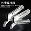 Boquilla para pistola de soldar pisos de plástico PVC Boquilla de soldadura triangular tipo Y Boquilla de punta de acero inoxidable Boquilla de aire Boquilla redonda para junta de soldadura de pistola de aire caliente PP