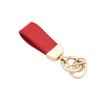 Chaveiro de carro de pele de ovelha francesa, chaveiro com padrão de lichia colorido, pingente de carro da moda, acessórios fofos para bolsa feminina