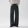 Jeans de Pierna Recta Raw Denim Retro para Hombre OT Pantalones de Algodón Puro Peso Pesado Lavado Estilo Americano Primavera y Otoño para Hombre Micro Flare