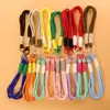 Lanyard Colorido Creativo de Doble Hilo con Doble Hebilla para Teléfono Móvil, Lanyard para Teléfono con Patrón Nudo Bloqueo de Color, Llavero, Accesorio para Bolso