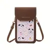 2026 Nueva Bolsa Linda de Dibujos Animados para Perro, Niñas, Bolso Pequeño de Hombro Cruzado, Bolsa Portátil para Teléfono