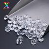 Direto da fábrica rodada corindo branco gema sintética 1.0-8mm corindo branco pontiagudo pedra nua incrustada de cera
